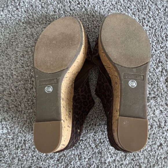 Pre-loved Madeline Animal Print Wedges size 65 - Picture 5 of 5